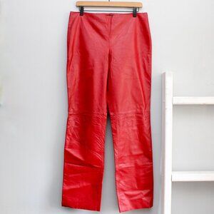 Kenneth Cole New York Red Straight Leg Pants